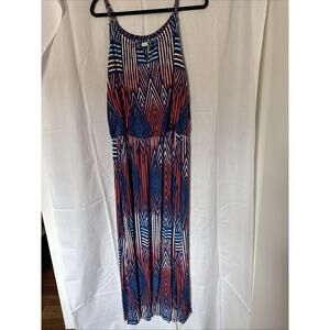 Allison Brittney Women's Sleeveless Dress Multicolored Pattern Size XL NWT